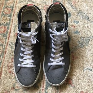 Golden Goose Men’s Slide Hi Tops (WORN ONCE)